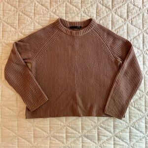 Jenni Kayne Brown Ribbed Sweater